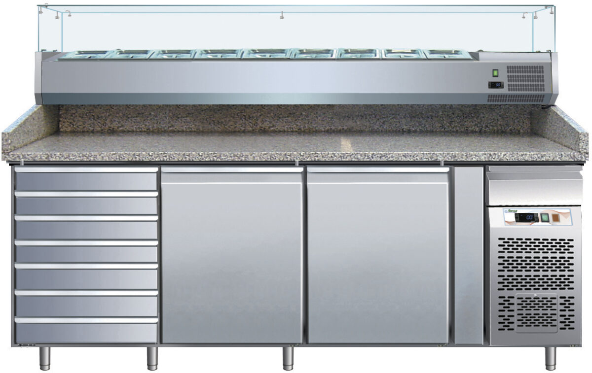 BANCO PIZZA REFRIGERATO VENTILATO G-PZ2610TN