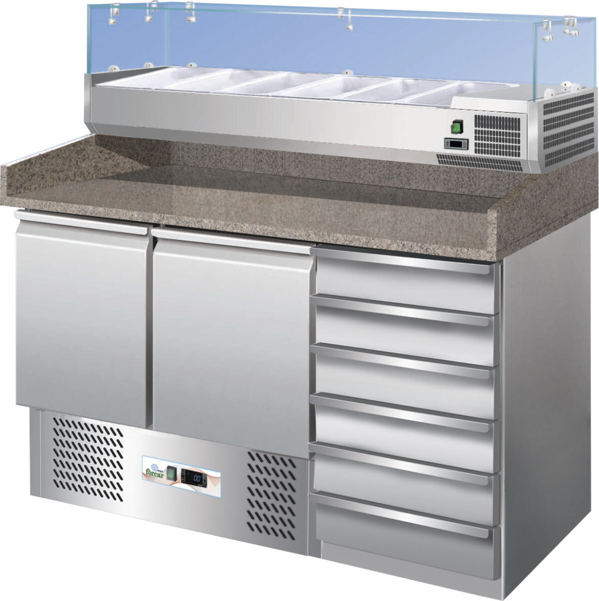 BANCO PIZZA REFRIGERATO STATICO G-S903PZCAS