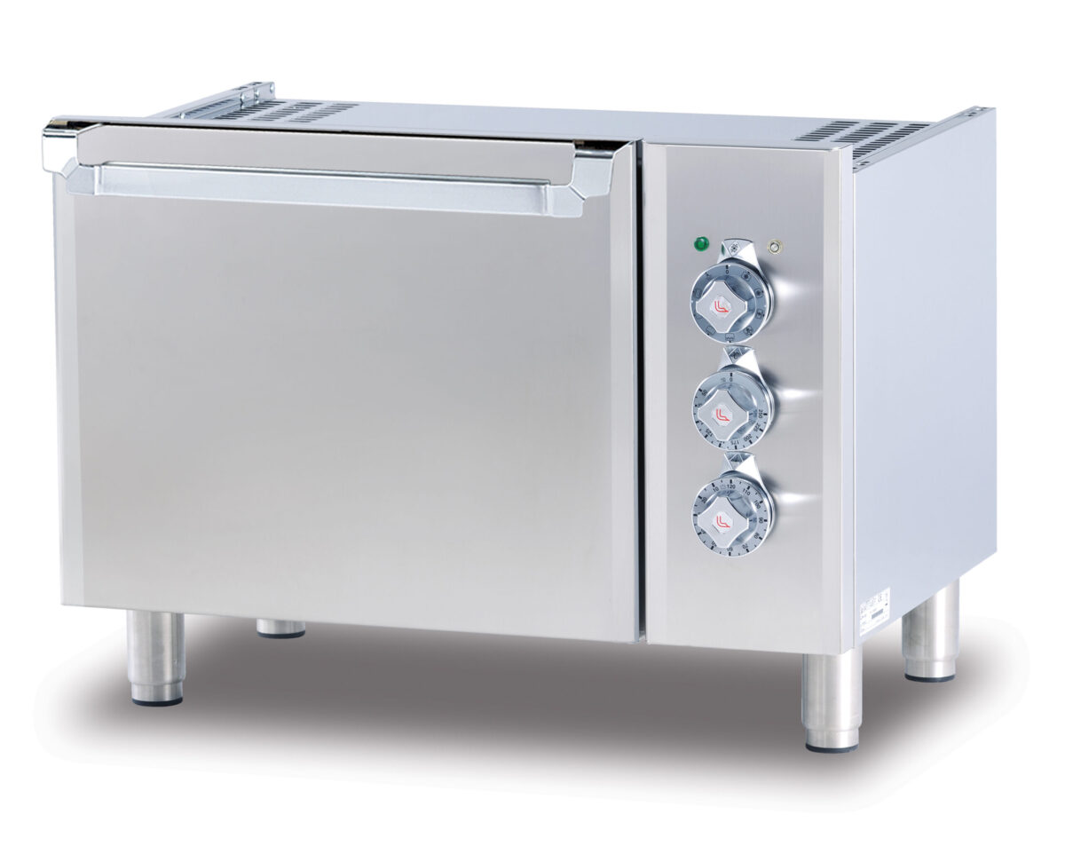 BASE CON Forno elettrico multifunzione cm. 46x37x35h, temp: 50÷250°C, con 1 griglia cm.41×32,5 – porta vetro (non sovrapporre elementi ad induzione)