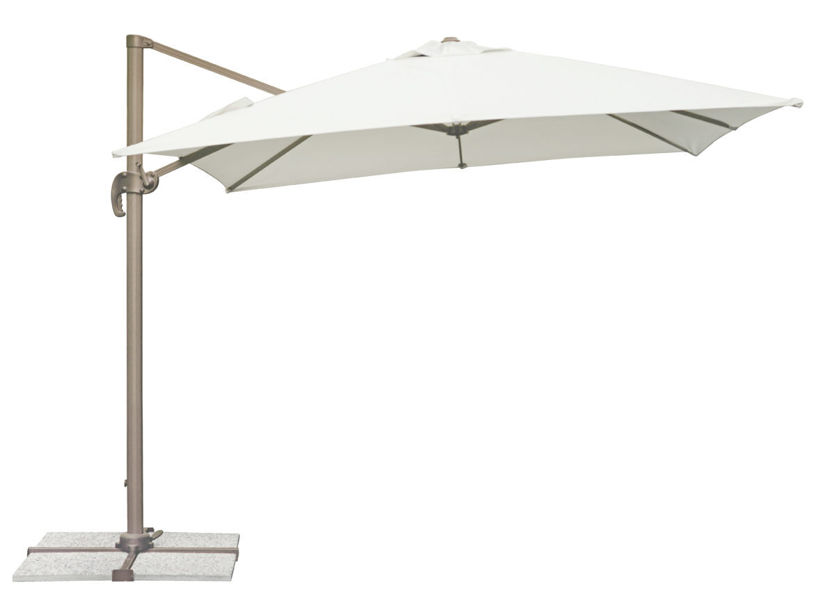 Ombrellone 3×3 palo laterale tortora –