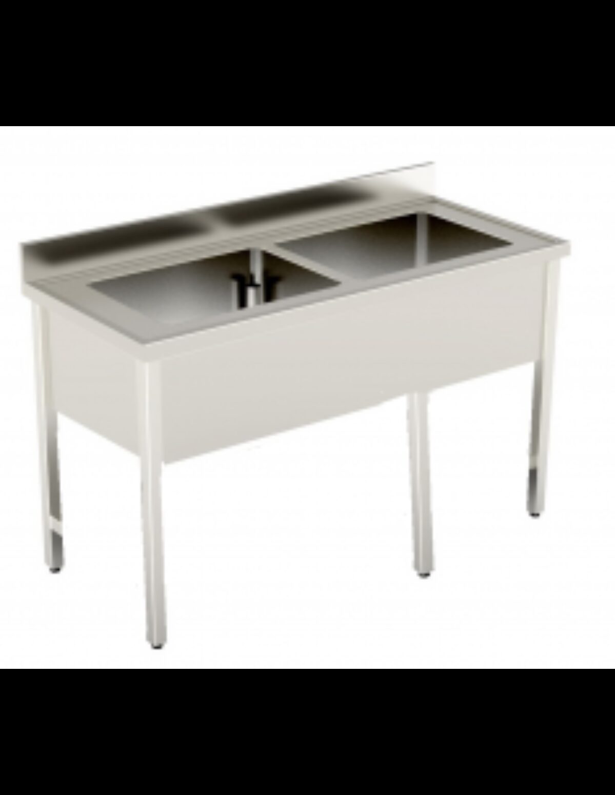 Lavello in acciaio inox per cucine professionali  e zone di lavaggio industriali