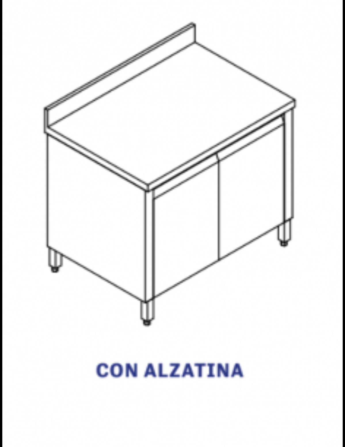 Tavolo armadiato inox – SERIE ECOLINE