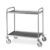 Carrello inox, 2 piani stampati cm 80×50