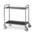 Carrello inox saldato, 2 piani stampati cm 100×50