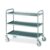 Carrello inox, 3 piani stampati cm 100×50