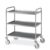 Carrello inox, 3 piani stampati cm 80×50