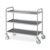 Carrello inox, 3 piani stampati cm 100×60