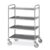Carrello inox, 4 piani stampati cm 80×50