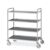 Carrello inox, 4 piani stampati cm 100×60
