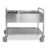Carrello sbarazzo, con bacinelle 2×1/2+1×2/1 GN, 1 piano di servizio
