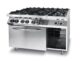 Cucina a gas Kitchen Line 6 fuochi con forno a convezione GN1/1