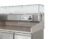Banco da pizza con tre porte e vetrinetta refrigerata 380+40L