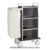 Carrello portabiancheria, 4 piani cm 50×45, rovere, ruote elastiche, 2 frenate