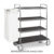 Carrello portabiancheria, 4 piani cm 90×45, rovere tabacco
