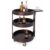 Carrello portaliquori – tinto wengé – 3 piani