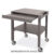 Carrello laccato tortora, 2 piani cm 100×45, portapiatti