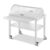 Carrello laccato panna, 2 piani cm 100×56, portapiatti, con cupola