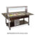 Buffet freddo con parafiato fisso, illuminazione a led, 2xGN 1/1, nero