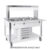 Buffet caldo con parafiato fisso, illuminazione a led, 2xGN 1/1, nero