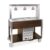 Buffet caldo con parafiato fisso, lampade a infrarossi 3xGN 1/1, tinto wengé