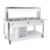 Buffet caldo con parafiato fisso, illuminazione a led, 4xGN 1/1, laccato RAL