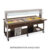 Buffet misto GN 5/1, 3 caldi-2 freddi, parafiato mobile, illuminazione a led, laccato RAL