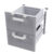 CASSETTIERA cm.40 – N. 2 cassetti con 2 bacinelle GN-2/3 cm.15h, guide telescopiche. (no per BM-114E)