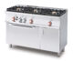 CUCINETTA 3 FUOCHI – FORNO GAS STATICO con grill cm. 67x38x34h, temp: 50÷250°C, con 1 griglia cm.65×36. Vano neutro con porta