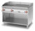 Fry-top gas 1/3 rigato + 2/3 liscio cromato SUPERCHROME (Moca Approved), su mobile a giorno, piastra cm.110,5×65 – 3 zone di cottura (inclusa 1 testata chiusura piano mod.TPA-9)