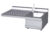 LAVELLO PREDISPOSTO – Vasca cm 29x35x14h Dx Sgocciolatoio cm 60 Sx – Rubinetto a leva a norme.