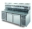 TAVOLO PIZZA refrigerato ventilato 2 porte -2/+7°C, 2 griglie plastificate EN40X60. Cassettiera neutra per vaschette cm.40x60x7. Controller elettronico con display digitale. Funzioni di
overcooling e controllo umidità standard, Sbrinamento a sosta ed evap