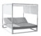 BALDACCHINO MATRIMONIALE 195x195x200 ALU BIANCO CUSC PVC-LEATHER –