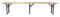 SET DUE PANCHE BIRRERIA – 220 x 24 x 48 cm –